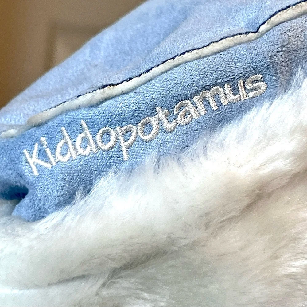Vintage Kiddopotomus Faux Suede Sherpa Lined Roll Brim Hat—SZ. OS